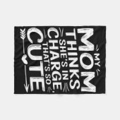 ママおもしろいお母さん考えが担当してるGir フリースブランケット (正面(横))