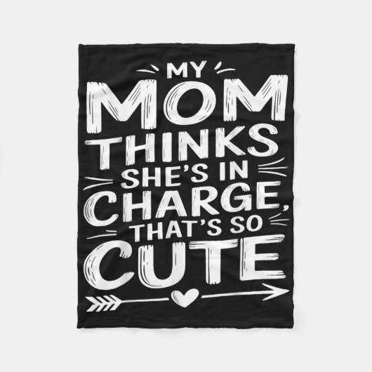 ママおもしろいお母さん考えが担当してるGir フリースブランケット (正面)