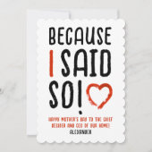 ママおもしろいことわざラブレッドホワイトブラックタイポグラフィ (正面)