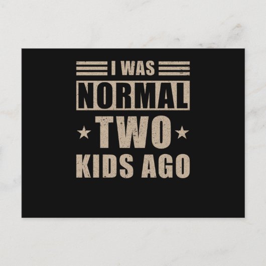 ママおもしろいことわざ2人の子供 ポストカード (正面)