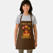 ママおもしろいの小さな七面鳥の感謝祭 エプロン (インサイチュ)
