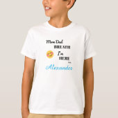 ママおもしろいパパブレス Tシャツ (正面)
