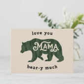 ママおもしろいベア母の日 シーズンカード (スタンド正面)