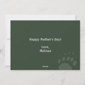 ママおもしろいベア母の日 シーズンカード (裏面)