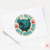 ママおもしろいベア混乱しない/マママグリーングローリング ラウンドシール (封筒)