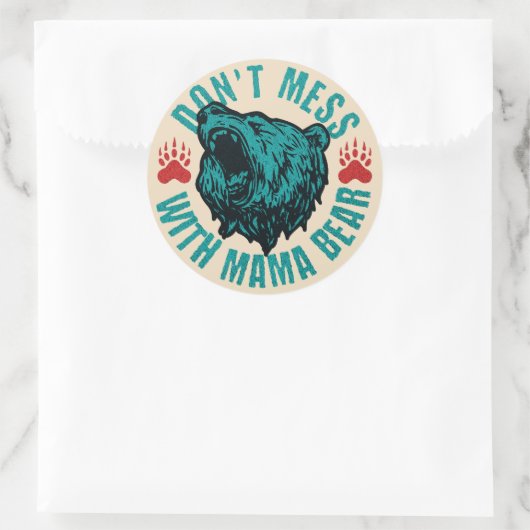 ママおもしろいベア混乱しない/マママグリーングローリング ラウンドシール (バッグ)