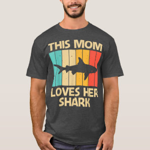 ママおもしろいマハマヘッドタイガーシャークL Tシャツ