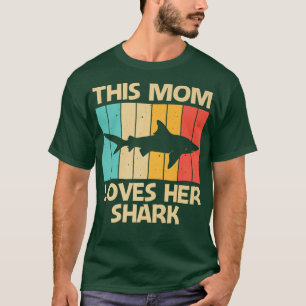 ママおもしろいマハマヘッドタイガーシャークL Tシャツ