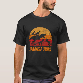 ママおもしろいママ恐竜4つの子供ママサウルスウィフ Tシャツ