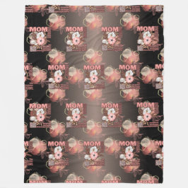 ママおもしろい引用文オールオーバープリント フリースブランケット