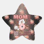 ママおもしろい引用文オールオーバープリント 星シール (正面)
