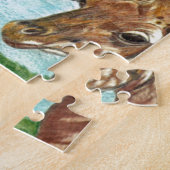 ママおよびベビーのキリン ジグソーパズル (側面)