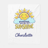 ママお前は俺の太陽だ | かわいい母の日 フリースブランケット (正面)