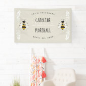 ママからビーニュートラルベイビーシャワーのサインのバナーのサイン 横断幕 (インサイチュ)