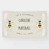 ママからビーニュートラルベイビーシャワーのサインのバナーのサイン 横断幕 (横)