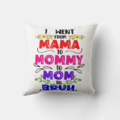 ママからママにママからブラに行った クッション (裏面)