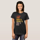 ママからママへブルマーズへ Tシャツ (正面フル)