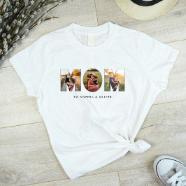 ママから子供への名前と写真 Tシャツ