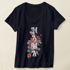 ママかわいいフローラお母さん Tシャツ