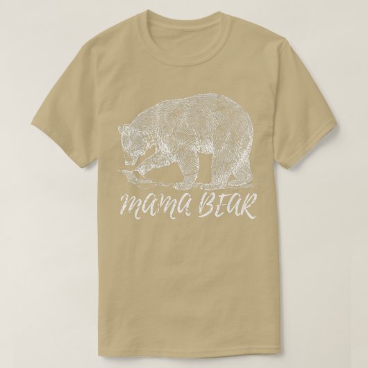 ママかわいい霊動物クマおもしろい恋人Pr Tシャツ (デザイン正面)
