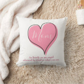 ママかわいらしピンクハート クッション (ブランケット)