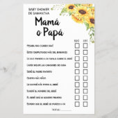 ママかパパがバイリンガルのゲームカードを言ったと チラシ (裏面)