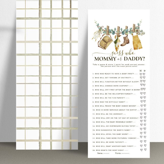 ママかパパの小さな漁師の男の子シャワーを推測 (クリエイターアップロード済み)