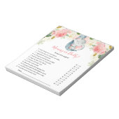 ママかパパ誰が赤ちゃんシャワーのゲームを言ったか推測 ノートパッド (回転)