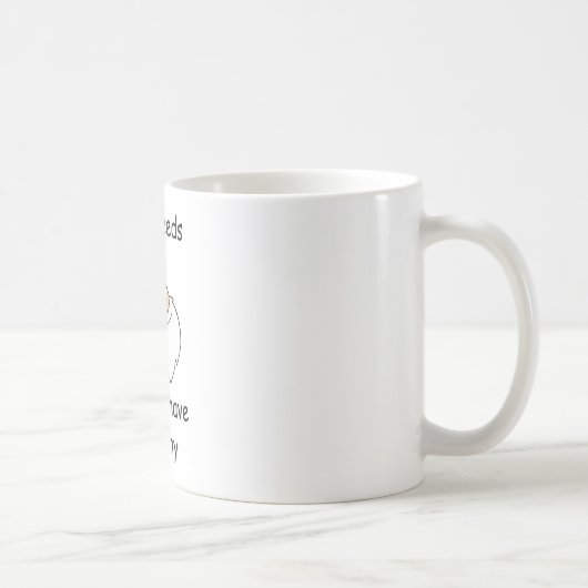 ママがいるのにサンタクロースがいるの コーヒーマグカップ (右)