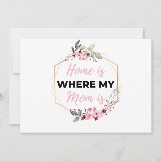 ママがいる場所は私の家 黒 シーズンカード (正面)