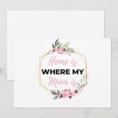 ママがいる場所は私の家 黒 シーズンカード (正面/裏面)