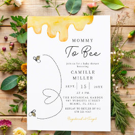 ママがかわいい赤ちゃんシャワー手書 招待状