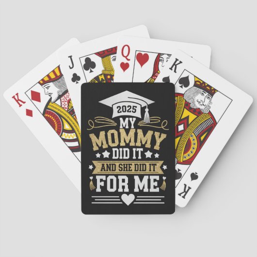 ママがやったし、ママが卒業してくれたから トランプ (裏面)