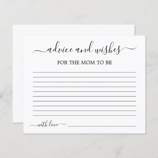 ママがカードになるアドバイス (正面/裏面)