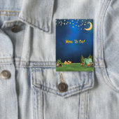 ママがキャンプの赤ちゃんシャワーのピンになること 缶バッジ (インサイチュ)