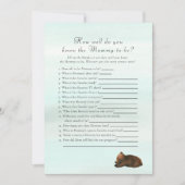 ママがクマのゲームを最高の知る森の冒険 招待状 (正面)