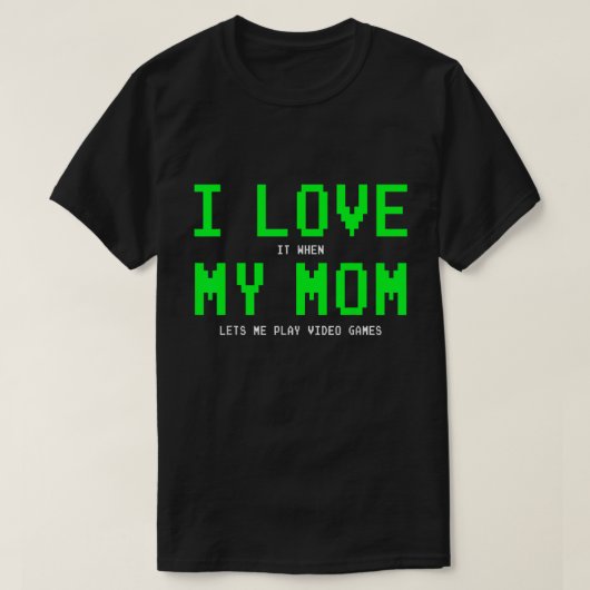 ママがゲーミング好きな息子にTシャツをくれた - 面白いゲーマーギフトTシャツ Tシャツ (デザイン正面)