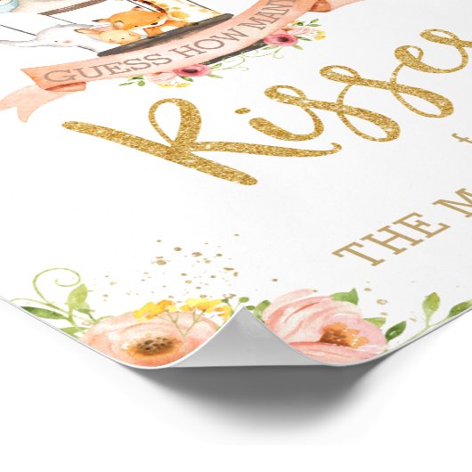 ママがゲームになるキスの数を推測する ポスター (角)