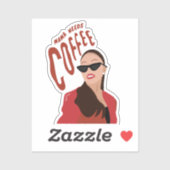 ママがコーヒーを必要とするママ引用文 シール (シート)