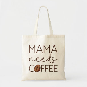 ママがコーヒーを飲む トートバッグ