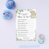 ママがシャワーに緑のゲームカードを知っているか チラシ (シングル)