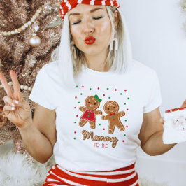 ママがジェンダーになる時にジンジャーブレッドを明かす Tシャツ