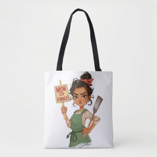 ママがストライキ中 トートバッグ (正面)