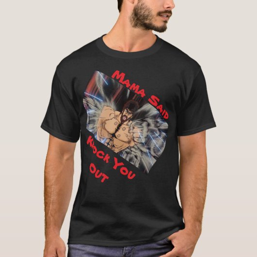 ママがノックユーアウト Tシャツ (正面)
