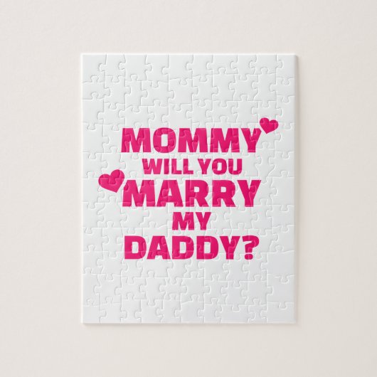 ママがパパと結婚してくれるの ジグソーパズル (縦)