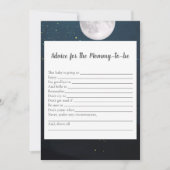 ママがベビーシャワーゲーム用のクマアドバイス 招待状 (正面)