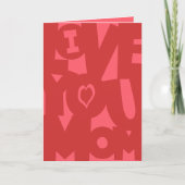 ママがママを喜ぶ日のユーモア シーズンカード (正面)