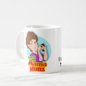 ママが付いているNunz文字は"Botox"のマグ渡します コーヒーマグカップ (正面左)