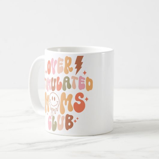 ママが分を要する：過刺激Momsクラブマグ コーヒーマグカップ (正面左)
