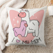 ママが大好きなアルパカたち クッション (ブランケット)